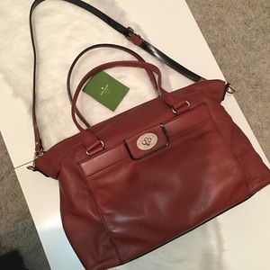 Authentic Kate Spade Janine Brown Leather Purse